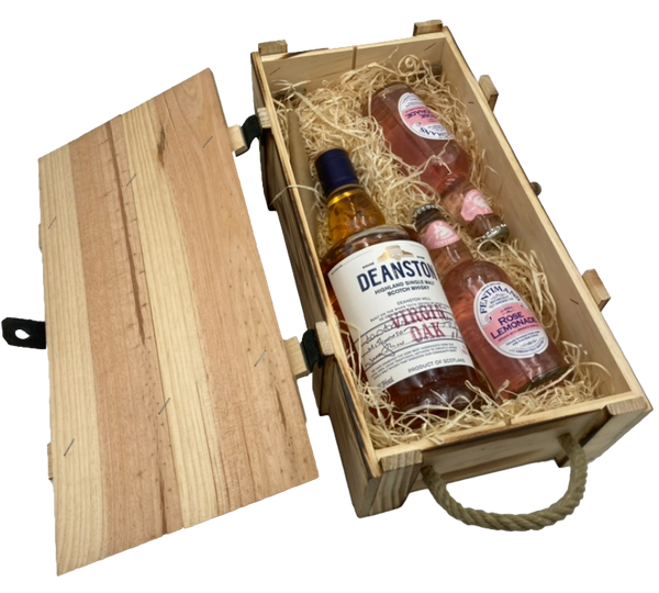 Geschenkkiste mit Deanston Virgin Oak